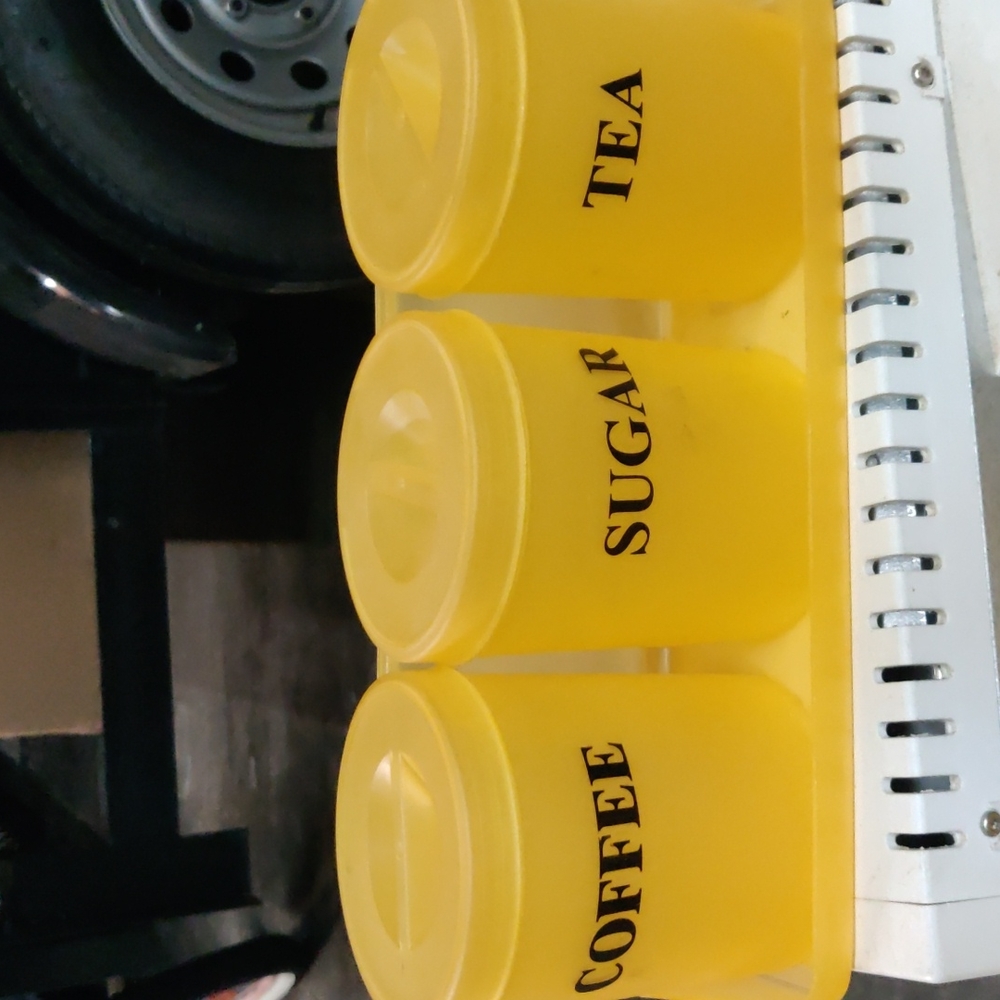 Vintage Plastic Kitchen Storage Jars